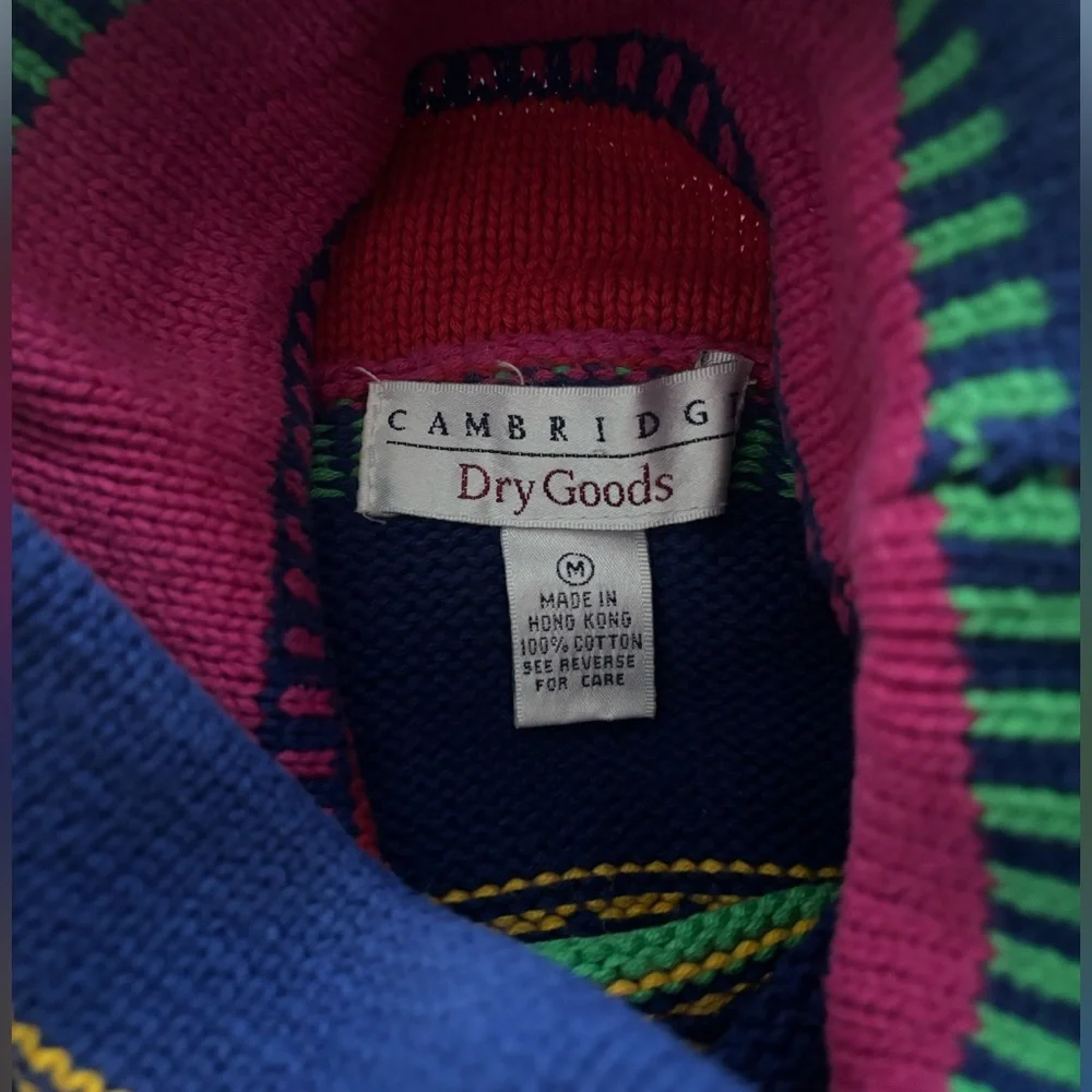 Multicolor Striped Turtleneck Sweater - Picture 3 of 3